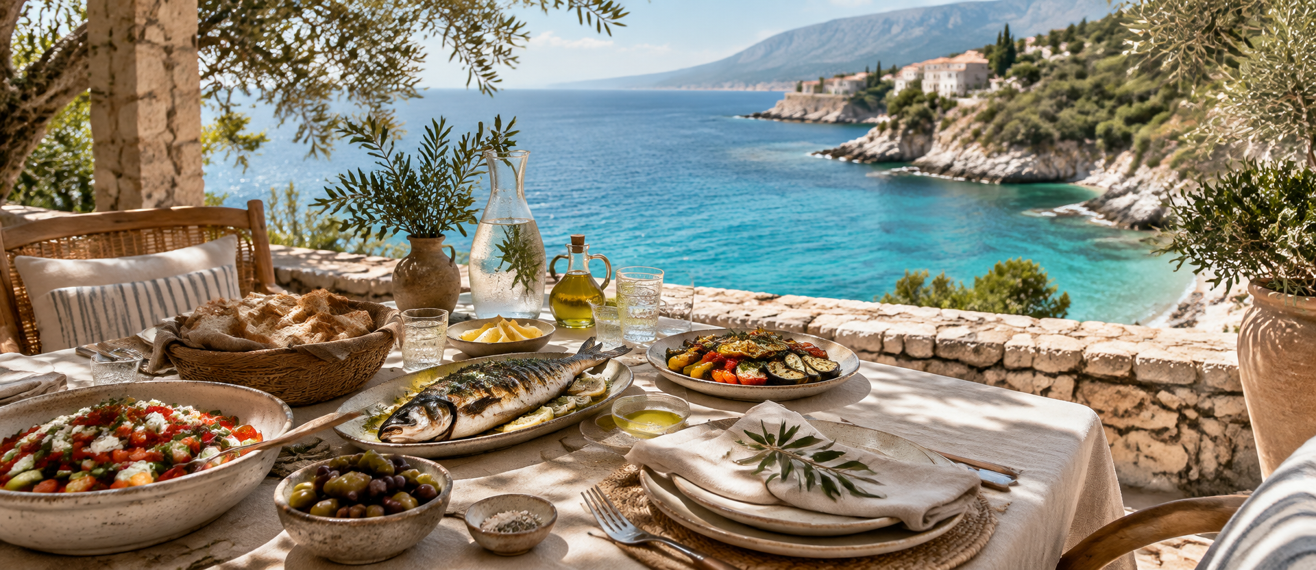 Lunch with a Mediterranean view