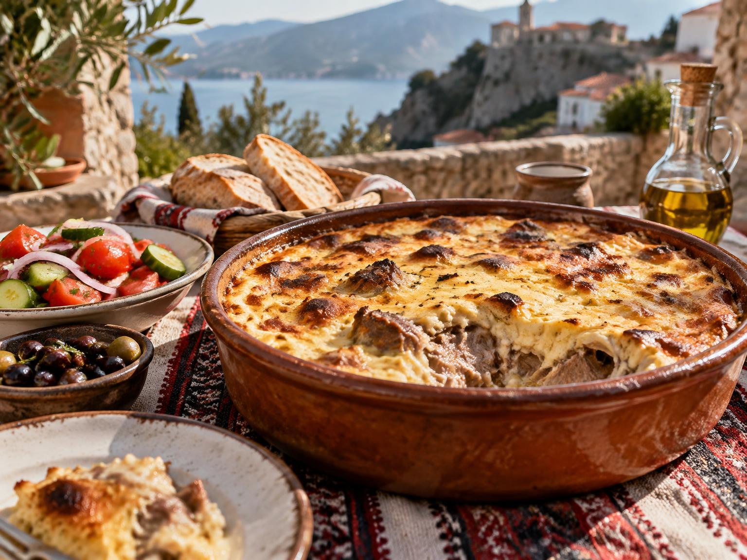 Tavë Kosi – Traditional Albanian Yogurt Bake